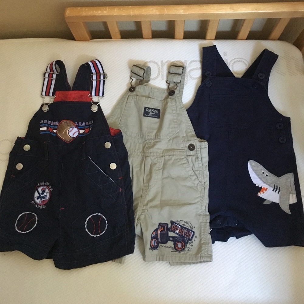 Set of 3 adorable overalls